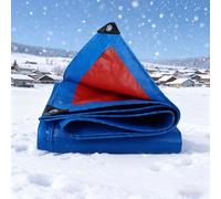 Bâche Imperméable 120 x 660 cm en PE 160G/M², Intempéries, Lourde et Résistante, Indéchirable, Anti UV, Bâche de Camion, Bâches Renforcée avec Oeillets pour Exterieur, Jardin, Bleu