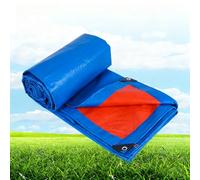 Bâche Imperméable 130 x 170 cm en PE 160G/M², Lourde et Résistante, Indéchirable, Anti UV, Intempéries Bache Bois Exterieur, Baches Etanche avec Oeillets pour Jardin, Exterieur, Bleu