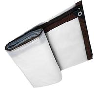 Bâche Imperméable 130 x 440 cm Baches Imperméables pour Exterieur 80 G M², Indéchirable, sur Mesure avec Corde pour Meubles de Jardin, Piscine, B