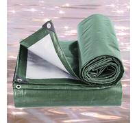 Bâche Imperméable 140 x 580 cm Ultra Lourde, Polyéthylène, Imperméable Bâche Étanch avec Oeillets, Épaisse et Durable pour Bois de Chauffage, Meubles de Jardin, Vert