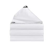 Bâche Imperméable 170 x 280 cm Imperméable, Résistante Bâche pour Bois de Chauffage avec Coins Renforcés et Œillets pour Jardin, Voitures, Piscines, Bateaux, Camping, Blanc