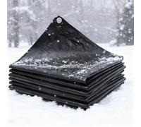 Bâche Imperméable 180 x 220 cm en PE 160G/M², Lourde et Résistante, Indéchirable, Anti UV, Intempéries Bâche de Protection Imperméable avec Oeillets pour Jardin, Exterieur, Noir