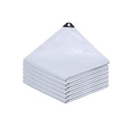 Bâche Imperméable 190 x 330 cm Imperméable, Résistante Bâche pour Bois avec Coins Renforcés et Œillets pour Jardin, Voitures, Piscines, Bateaux, Camping, Blanc