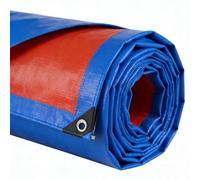 Bâche Imperméable 215 x 405 cm Ultra Lourde, Polyéthylène, Imperméable Bâche avec Œillets avec Oeillets, Épaisse et Durable pour Bois, Jardin, Voitures, Piscines, Meubles, Bleu
