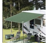 Bâche imperméable 240 x 350 cm, tente de camping en polyester avec revêtement en polyuréthane, coupe-vent et ignifuge, avec 2 barres de 230 cm, corde de serrage de 700 cm