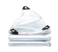 Bâche Imperméable 250 x 300 cm Transparente, Imperméable, Anti UV Bâche avec Œillets Trous Soudés Renforcés, Haute Performance pour Extérieur, Voiture, Serre, Blanc