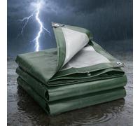 Bâche Imperméable 280 x 640 cm Imperméable et Résistante, Anti UV Bâche Étanch avec Oeillets, Épaisse et Durable pour Bois de Chauffage, Meubles de Jardin, Vert