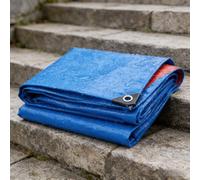 Bâche Imperméable 3 x 4.2 m Imperméable et Résistante, Anti UV Bâche avec Œillets avec Oeillets, Épaisse et Durable pour Bois, Jardin, Voitures, Piscines, Meubles, Bleu