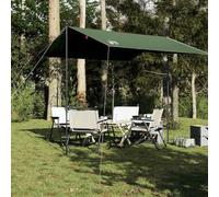 Bâche Imperméable 300x294 cm,Toile d'ombrage Extérieur en Polyester 185T avec Revêtement PU,Bâche Camping Résistante à l'eau et Coupe-Vent,Auvent pour Tente Polyvalent,Vert