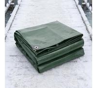 Bâche Imperméable 4 x 4 m Imperméable et Indéchirable, Anti UV Bâche Extérieure avec Oeillets, Épaisse et Durable pour Jardin, Tonnelle, Camping, Abri de Jardin, Vert