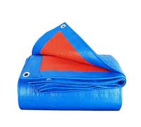 Bâche Imperméable 90 x 490 cm Imperméable, Résistante Bâche pour Bois avec Œillets pour Meubles de Jardin Bois Piscine Trampoline, Bleu