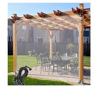 Bâche imperméable avec œillets - En plastique indéchirable de 0,12 mm - Pour tonnelle de jardin - Paravent personnalisable - Pour l'extérieur