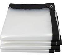 Bâche Imperméable avec Oeillet Transparente 3x3m, Bâches De Protection Extérieu, Bache Plastique Transparente Épaisse, Indéchirable, Bâches Protection Contre IA Pluie