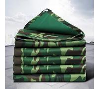 Bâche Imperméable de Camping Camouflage avec œillets 2m 2.5m 3.0m 3.5m 4.0m 4.5m 5m 5.5m 6m Bâche de Protection en Tissu pour Meubles de Jardin, Caravane et Protection des Plantes(2.5x3.5m)