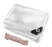 Bâche Imperméable en PVC Transparent 150 x 620 cm Imperméable Bache Protection Exterieur Impermeable Transparente Epaisse Multifonction pour Terrasse, Balcon, Jardin, Couleur Transparente