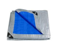Bâche imperméable épaisse et résistante avec œillets renforcés, for Toit en Bois de Chauffage, Camping, Patio, Piscine, Bateau, remorques à Benne basculante pour Camping(Blue,3 * 4M)