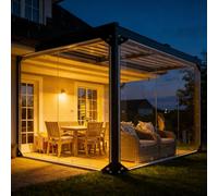 Bâche Imperméable et Résistante 1.7 x 3.3 m PVC Imperméable Résistante Aux Déchirures UV Intempéries, Bâches Multiusage Bâche de Remorque pour Jardin, Piscine, Bois, Transparent