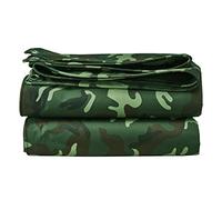 Bâche imperméable et résistante 2 mx 4 m/2 m x 5 m/6 m x 6 m 450 g/m² avec œillets renforcés, polyvalente pour une utilisation en extérieur, tente auvent en toile Oxford camouflage vert (peut être per