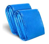 Bâche imperméable et résistante - 340 x 340 cm - Résistante aux déchirures et pliable - Pour camping, jardin, piscine, bâtiment, caravane, bateau - Bleu