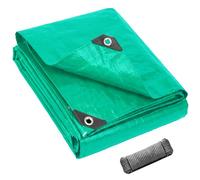 Bâche Imperméable et Résistante 370 x 460 cm Couverture Textile de La Gamme Premium 140 G M², Taille et Couleur Personnalisable Bâche de Remorque for Garden, Roof & Patio, Vert