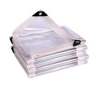 Bâche imperméable et résistante 5 x 8 m - Bâche transparente multi-usages pour camping, pêche, jardinage, protection extérieure - Auvent en plastique durable.