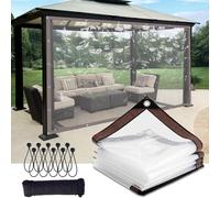 Bâche imperméable et résistante au vent de 15 x 27 m pour jardin, protection contre les événements en plein air, tailles 1,2 m à 6,1 m, idéale pour le camping et les loisirs