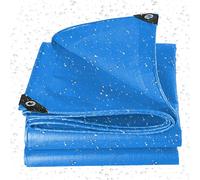 Bâche Imperméable Étanche 560 x 610 cm Imperméable et Indéchirable Âche Industrielle Robuste pour Bois, Jardin, Toit Construction, Bleu