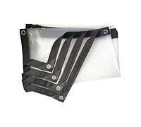 Bâche Imperméable Exterieur Transparente, 2mx4m Bâches Transparent avec Oeillet Anti-Déchirure Coupe-Vent Bache Plastique Polyethylene pour Le Jardin Terrasse Serre Chenil Voiture