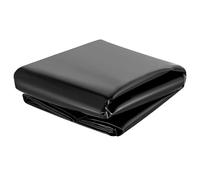 Bâche imperméable noire 6 x 6 m - Membrane pour bassin à poissons pour ruisseaux, fontaines, jardins aquatiques - Idéal pour les grands bassins (tailles : 1 x 5 m, 2 x 6 m, 4 x 4 m, 5 x 8 m, 6 x 10 m)