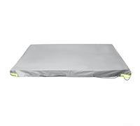Bâche imperméable pour remorque de camping, 183 x 125 x 3 cm, housse de remorque de voiture robuste avec sangles rétractables, fiable et durable (gris)