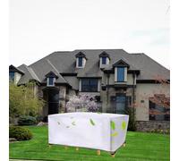 Bâche Imperméable pour Salon de Jardin 120x80x45cm/LxWxH Argent - Housse de Protection Extérieure Anti-UV, 420D Tissu Oxford, Résistante à la Pluie et à la Poussière pour Meubles de Jardin