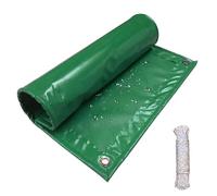 Bâche imperméable robuste 360 x 850 cm avec coins renforcés et œillets - Idéale pour piscine, bateau, camping - Bâche verte pour tous les temps