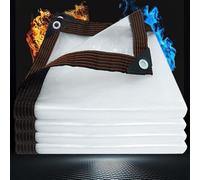 Bâche Imperméable Transparente 150 x 1000 cm avec Oeillets, Imperméable, Anti-Déchirure, avec Corde de Bache de Protection Peinture pour Meubles de Jardin, A