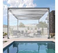 Bâche Imperméable Transparente 2.8 x 6 m Bâche de Protection Toiture 400 G M², Indéchirable, sur Mesure avec Corde pour Exterieur, Jardin, Tonnelle, A