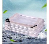 Bâche Imperméable Transparente, 6X6M 3X4M 2X3M Résistant à la poussière Bâche avec œillets Étanche et Indéchirable pour Jardin, Piscine, Pavillons(1.9x9m)