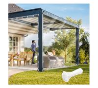 Bâche Impermeable Transparente avec Œillets - Protection Indéchirable en PVC pour Bois, Bateau, Jardin, Piscine, Serre, Plantes (3x4 M)