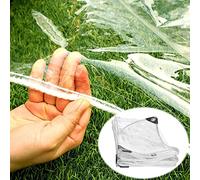 Bâche Imperméable Transparente Avec Oeillets,Bâche Étanche Claire en Plastique Pvc 400g/m²,Bâche De Protection De Plantes De 0,3mm,Pour Serre Pergola Jardin Extérieur,Transparent-1.8×5m(5.9*16.4ft)