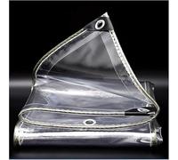 Bâche imperméable Transparente en PVC Haute résistance 3x4m - Bâche Durable et Transparente pour Meubles, Caravane, abri de Jardin, auvent de Camping Coupe-Vent, 400 g/m²