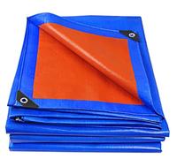 Bâche imperméable Ultra-résistante avec œillets renforcés, bâche épaisse en polyéthylène pour Le Camping, 2 x 3 m, Bleue, résistante aux intempéries.