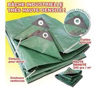 Bâche industrielle 240g/m²ultra lourde 2 x 3 m