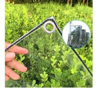 Bâche Industrielle Bâche Transparente Avec œillets, Bâche Transparente En Plastique Imperméable épaissie (2.4×2m)