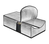 Bâche isolante pour grenier - Housse de protection à fermeture éclair pour escaliers de grenier, double couche d'aluminium épaisse, compartiment de rangement pratique | Contrôle confortable de la