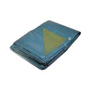 Bâche jardin 6x10 m 150g/m² - bâche bois - bâche de protection plastique bleue et verte polyéthylène