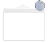 Bâche latérale 2 x 2 m blanche imperméable de rechange pour tonnelle refermable 2 x 2 m