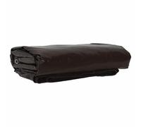 Bâche marron 650 g/m² avec revêtement en PVC - 2 x 3 m - Imperméable, indéchirable et résistante aux intempéries - Avec œillets et renfort des bords - Pour jardin, voiture, bateau, extérieur