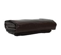 Bâche marron 650 g/m² avec revêtement en PVC - 4 x 6 m - Résistante aux intempéries et à la déchirure - Imperméable - Avec œillets et renfort des bords - Pour jardin, voiture, camping, extérieur
