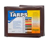 Bâche Marron très résistante de 1,2 m x 6,1 m, 226,8 g - 16 mm d'épaisseur