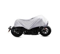 Bache Moto Exterieur Etanche Housse De Moto Légère Demi-Housse Imperméable Anti-poussière pour La Plupart des Motos Housse De Moto(Silver Tone,M)