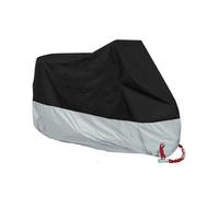Bache Moto Exterieur Etanche Housse De Protection Universelle pour Moto Scooter Vélo UV Imperméable pour L'extérieur Tailles SML XL 2XL 3XL Et 4XL Housse De Moto(Black and Silver,190T-L-220X95X110cm)
