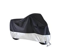 Bache Moto Exterieur Etanche pour Moteur pour LFC700 Housse Protection Complète Benda Protection Solaire Anti-poussière Tissu Oxford Épais Protection Contre La Pluie Housse De Moto(Black and Silver)